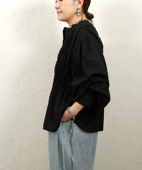Cotton shirring blouse【残り僅か！】