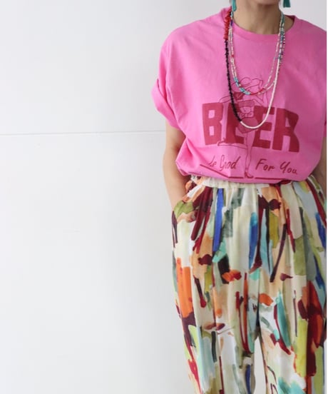 【LE MELANGE】　ご予約  JHANKSONコラボTee  BEER GIRL