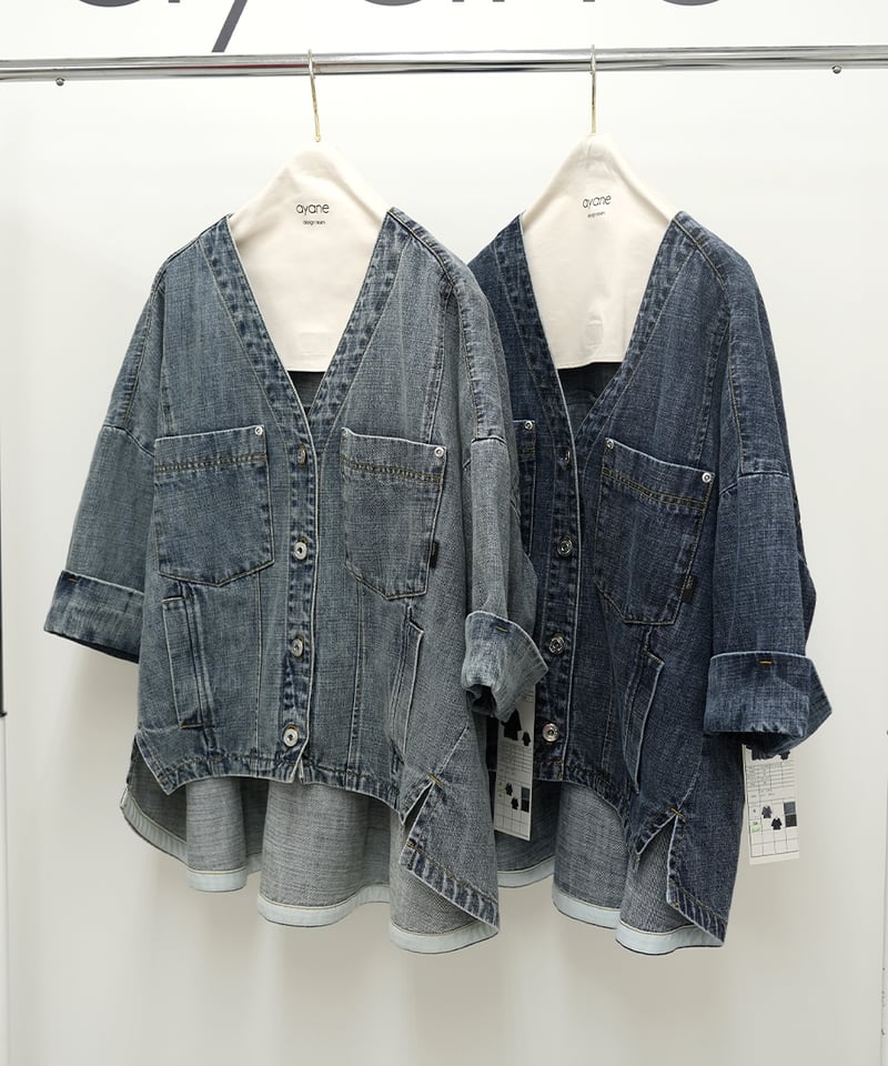 ayane】 ご予約 麻混デニムジャケット | select shop Liren