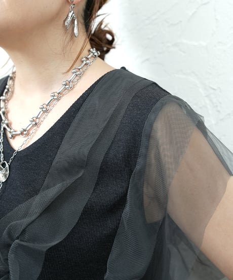 【Liren限定追加】再販！Tull rib tops ラスト2点