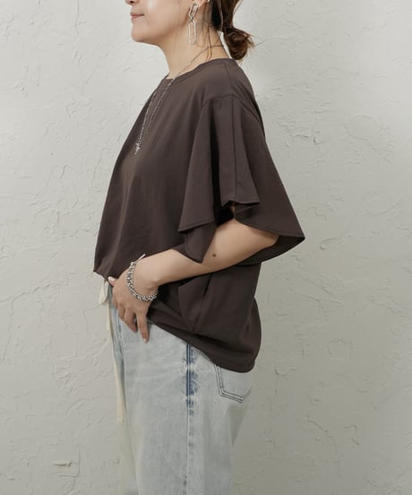Georgette　frill blouse