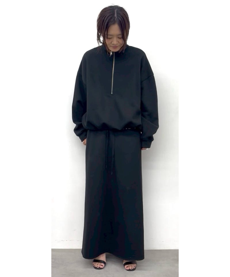 本日最終日タイムセール中　CLOCHE クロッシェ　裏起毛襟付きフーディー cloche】 ご予約 裏起毛スウェットハーフZIP | select shop Liren