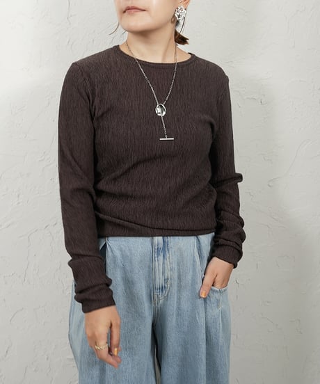 Karl Mayer　boat neck pullover【white,blackラスト2点】