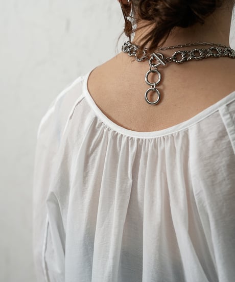 Shirring cuffs　tunic shirt【ラスト2点】
