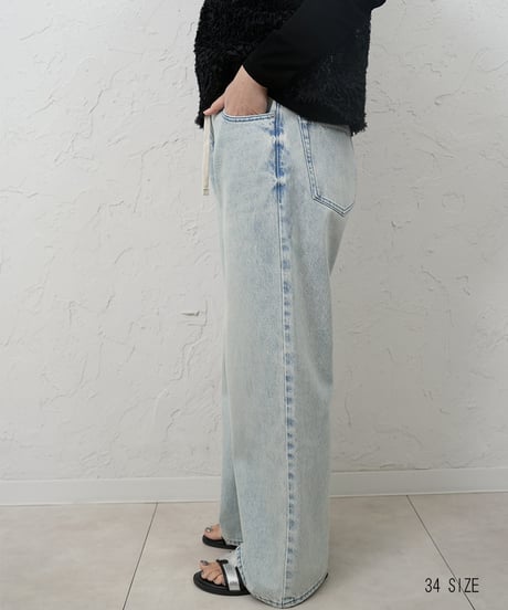 Liren別注size　再再販！ご予約　Draw string loose denim