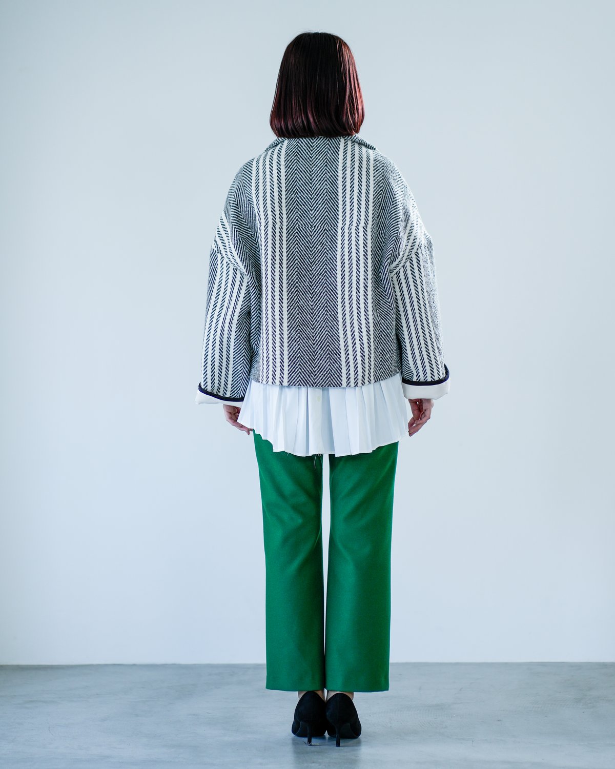 Lallia Mu】 ご予約 ウールツイードショートコート | select shop L