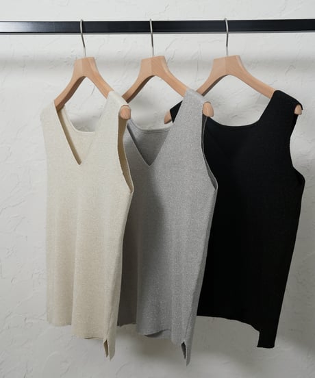 Glitter　2way knit tank