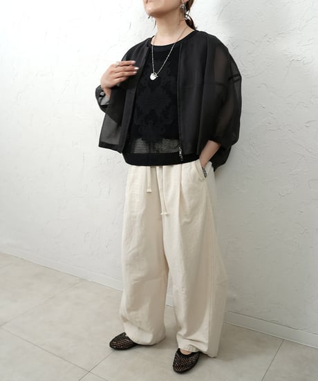Eyelet race mesh tank【ラスト1点】