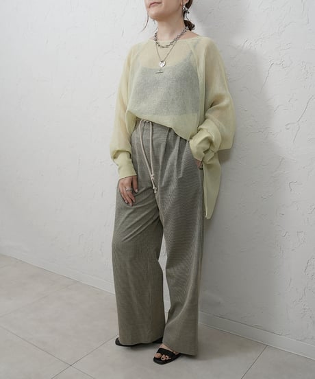 Raglan sleeve loose tops【blackラスト1点】
