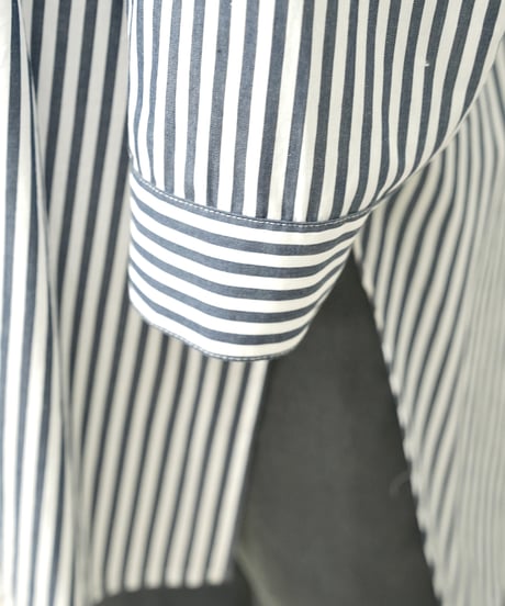 Stripe　skipper　long shirt