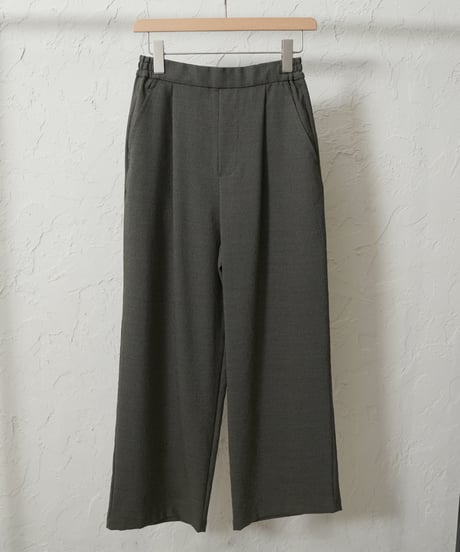 Tuck straight　wide Pants【charcoalラスト1.2点】