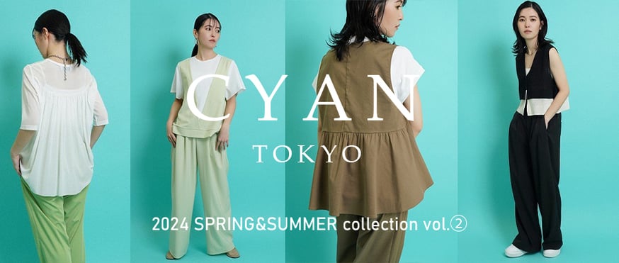 CYAN TOKYO ストライプシャツ&パンツ セットアップ シアントーキョー 