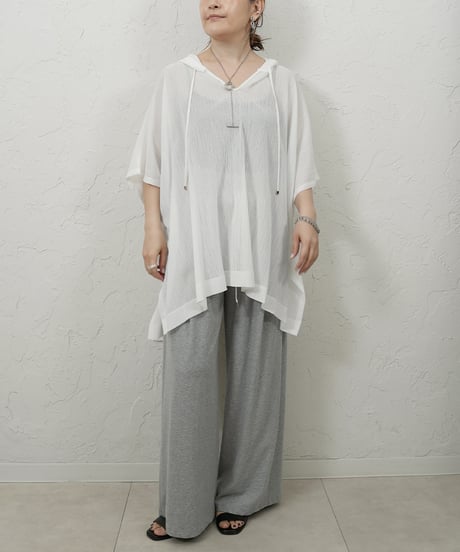 Sheer mesh poncho TOPS【ラスト1点】