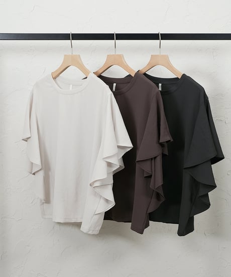 Georgette　frill blouse