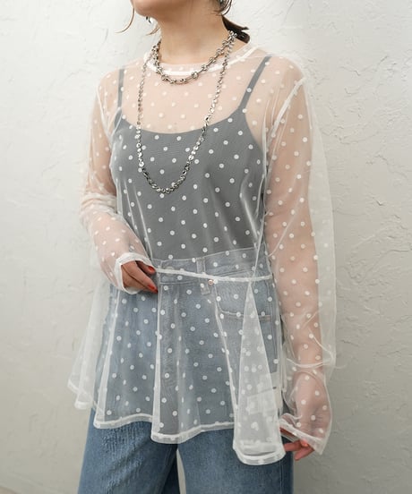 Dot tule tunic【ラスト1点】