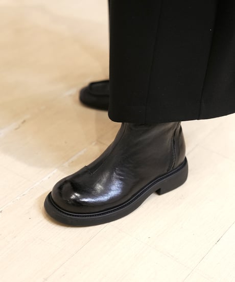 Back W ZIP leather boots【ラスト1点】