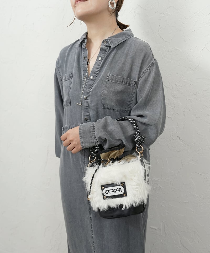 RISLEY outdoorコラボ　ミニショルダー　ブラック アウトドアプロダクツ OUTDOOR PRODUCTS ミニショルダー （コン