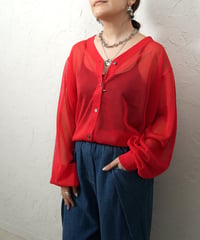 Conpact sheer cardigan【ラスト1点】