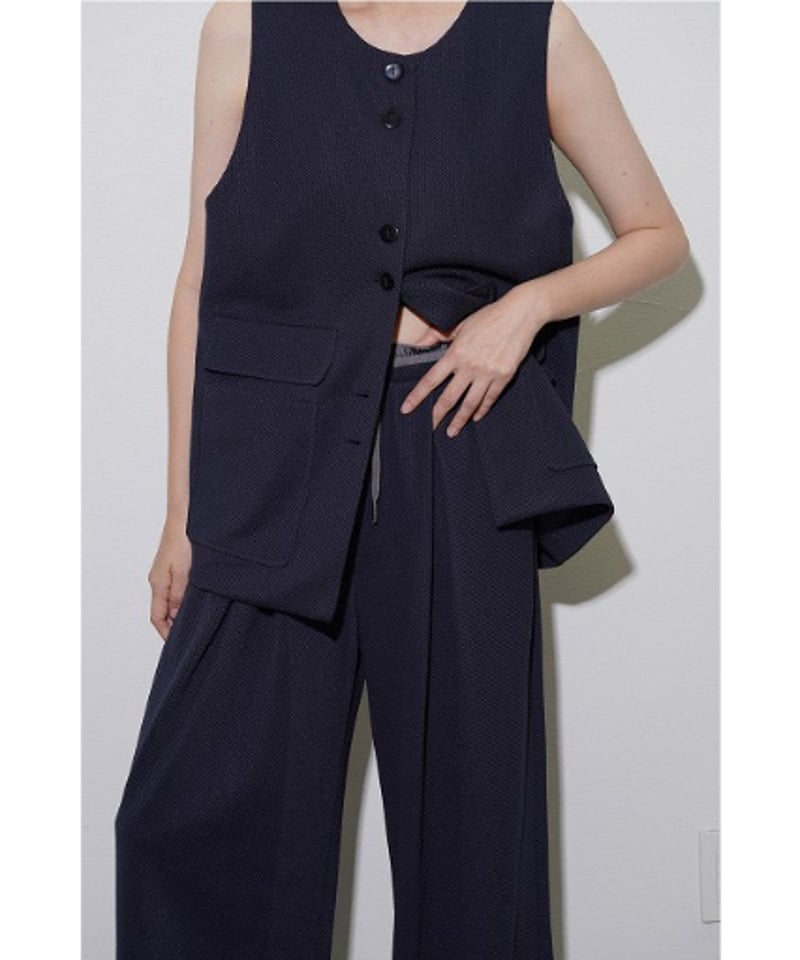 【未使用タグ付・CYAN TOKYO 店舗限定品】バックチュール サロペット CYAN tokyo】 ご予約 ギャザーポケットサロペット | select shop