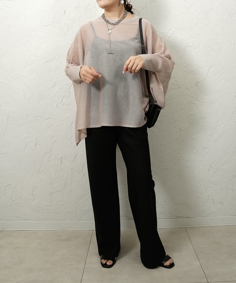 Sheer dolman knit