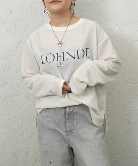 Georgette　logo pullover