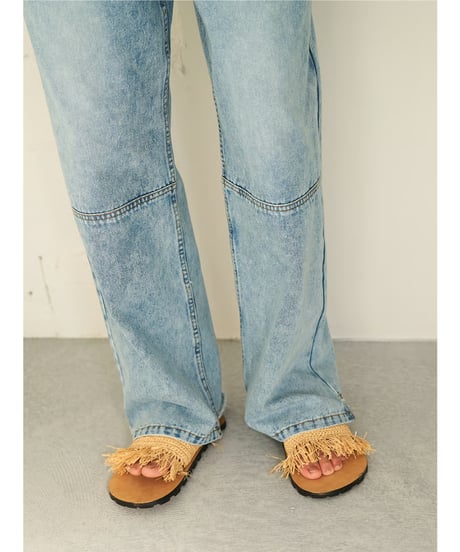 TUCK BELT DENIM PT【ラスト1点】