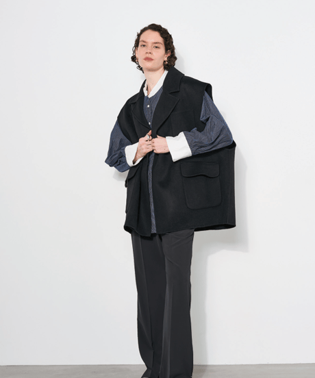 【YENN】　ご予約  DOUBLE FACE VEST JK