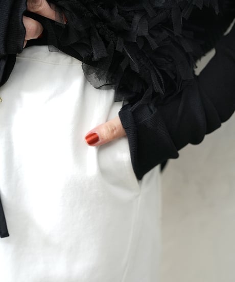 Curve switching drawst  waist   denim pants 【ラスト1点】