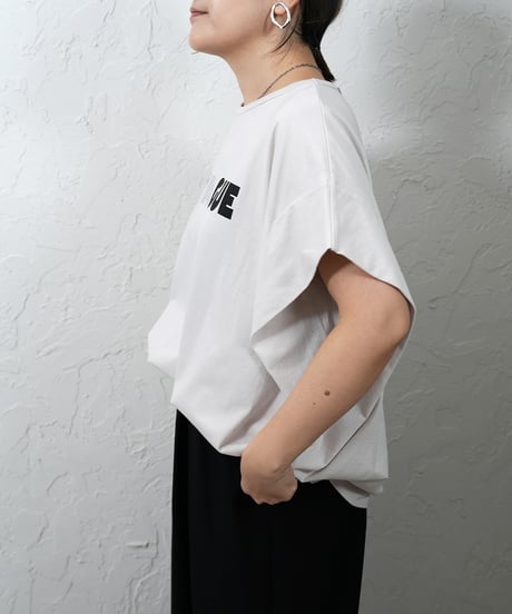LA VAGUEtuck sleeve Tshirt【残り僅か！】