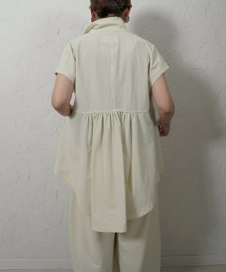 Stretch  nylon　ZIP vest　【ラスト2点】