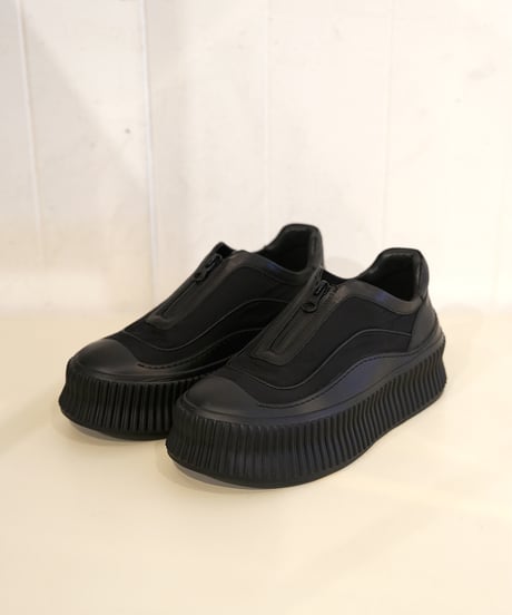 Cow leather　ZIP sneakers【ラスト1点】