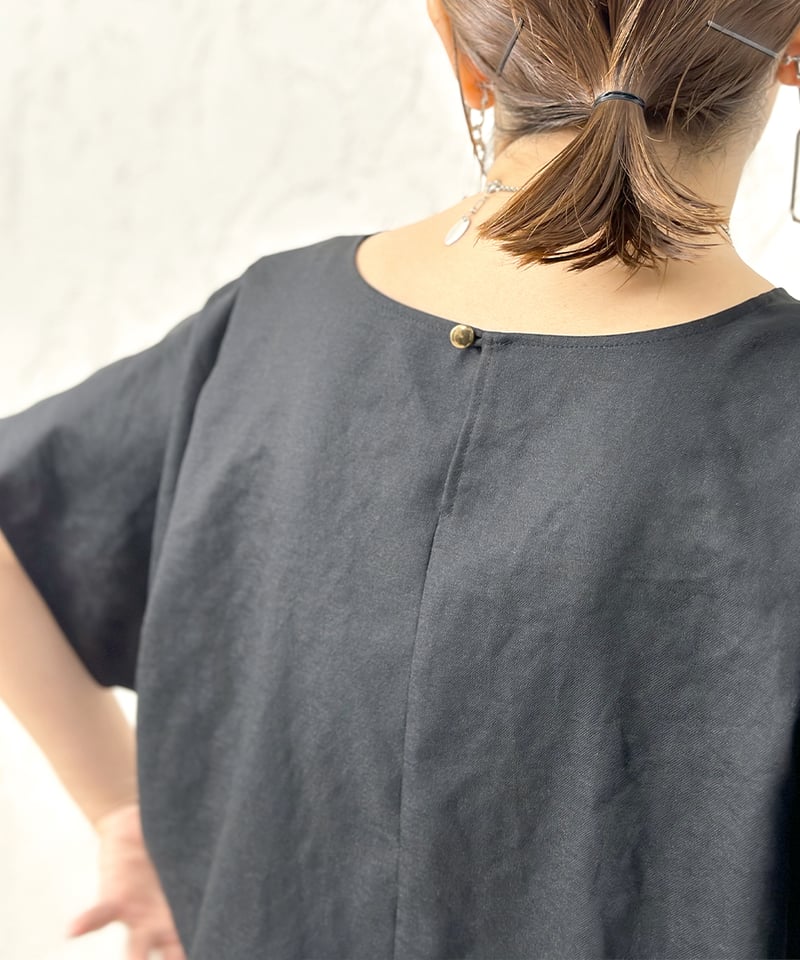 Twill tumbler tack shoulder blouse | select sho