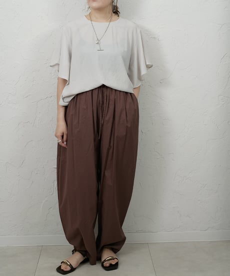 Georgette　frill blouse