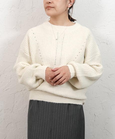 Wool knit【Whiteラスト2点】