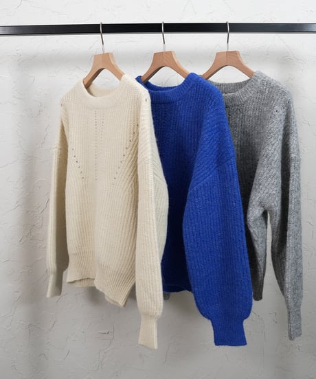Wool knit【Whiteラスト2点】
