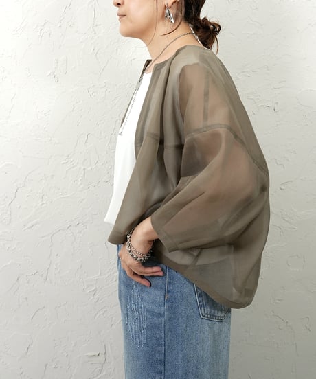 Sheer ZIP blouson【ラスト1点】