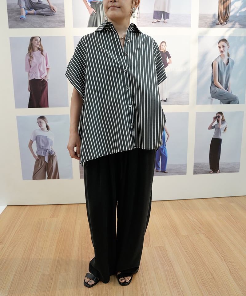 Dignite collier】 ご予約 肩タックギャザーシャツ | select sho