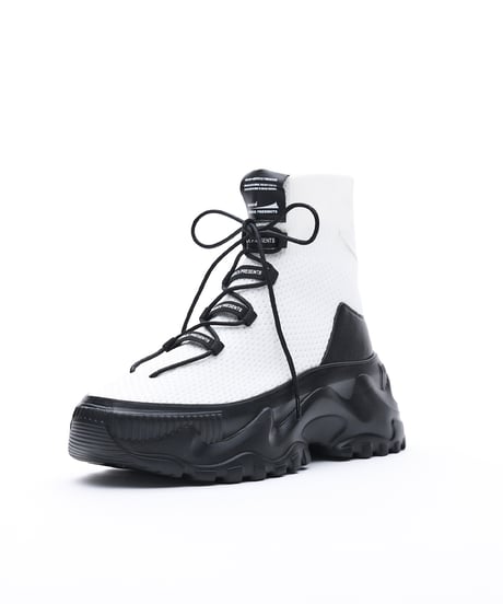 Mesh-knit High-Top Chunky Boots【ラスト1.2点】
