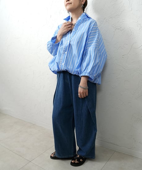 Petit frill stripe  shirt【残り僅か！】