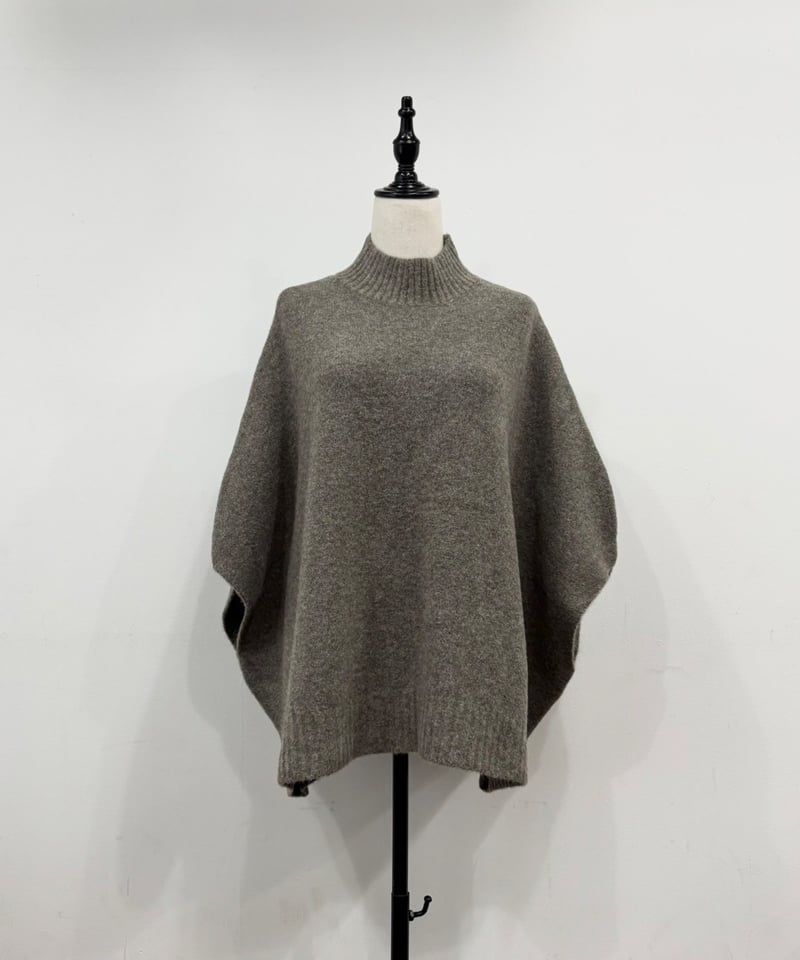 siro de labonte】 ご予約 ホイップヤーンボトルネックポンチョ