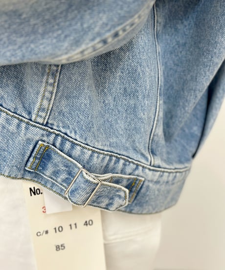 【cafune】ご予約  volume sleeve zip denim jacket