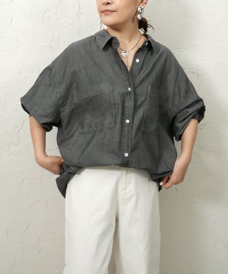 Sheer denim snap button　shirt【残り僅か！】