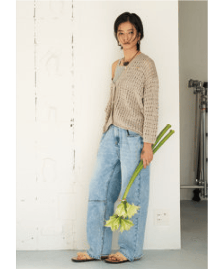 TUCK BELT DENIM PT【ラスト1点】