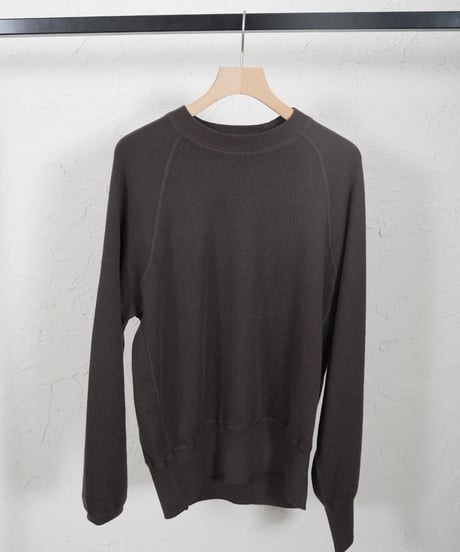Cotton cashmere knit【brownラスト1点】