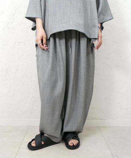 airy cocoon pants【grayラスト1点】