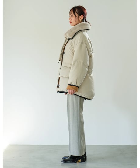 【Lallia Mu】　ご予約  ミンクカラーダウンコート