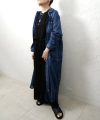 Sheer denim one-piece【blueラスト1点】