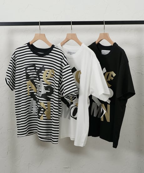 Randam foil print logo t  ラスト1点！