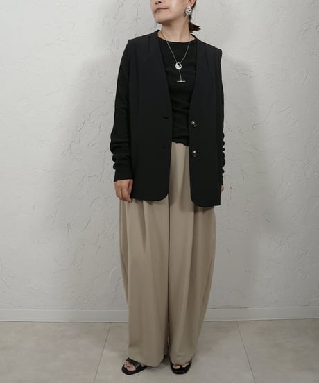 Karl Mayer　boat neck pullover【white,blackラスト2点】