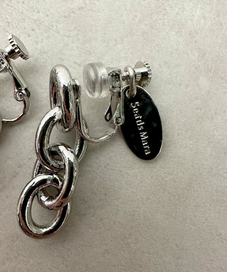 【Sea'ds mara】　 Oval chain earring